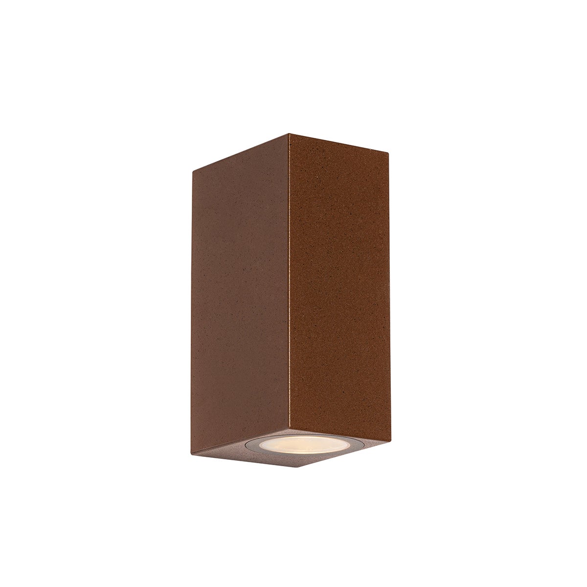 Nowoczesna lampa ścienna zewnętrzna brązowo-rdzawa z tworzywa sztucznego 2-światłowa - Baleno