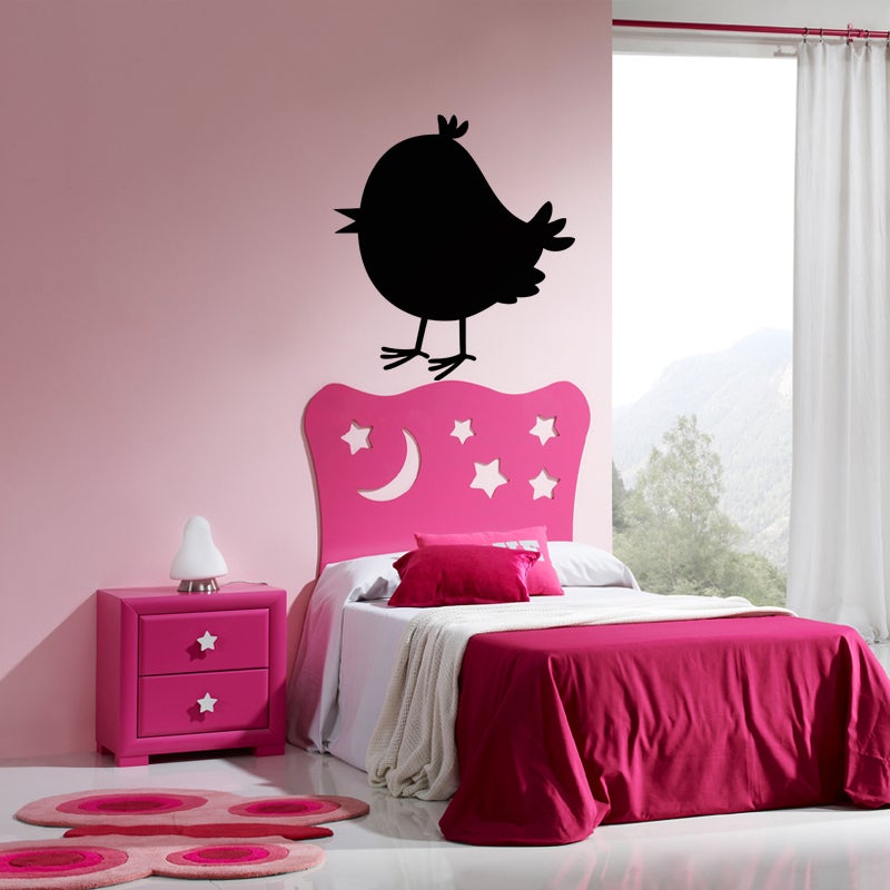 Adesivo ardesia Cartoon uccellino - Sticker adesivo - adesivi murali - 40x35cm - 3