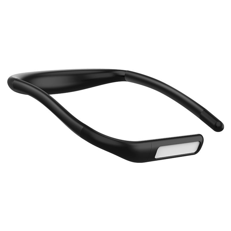 Lampka do czytania na szyję, czarna, LED, ładowalna, regulacja koloru i jasności, obrót o 270 stopni, bez użycia rąk, energooszczędna