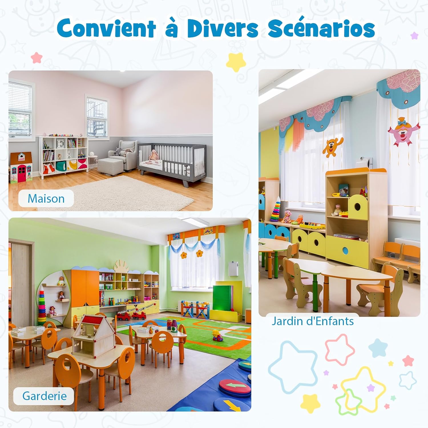 Module Motricité Bébé en Mousse EPE 12 PCS, Surface Imperméable PU, Bloc de Constructions en Mousse avec Couture Renforcée, Intérieur - 4
