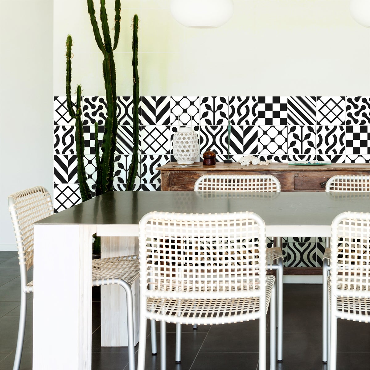 9 adesivo piastrelle scandinavo Islanda - Sticker adesivo - adesivi murali - 9stickers10x10cm - 4