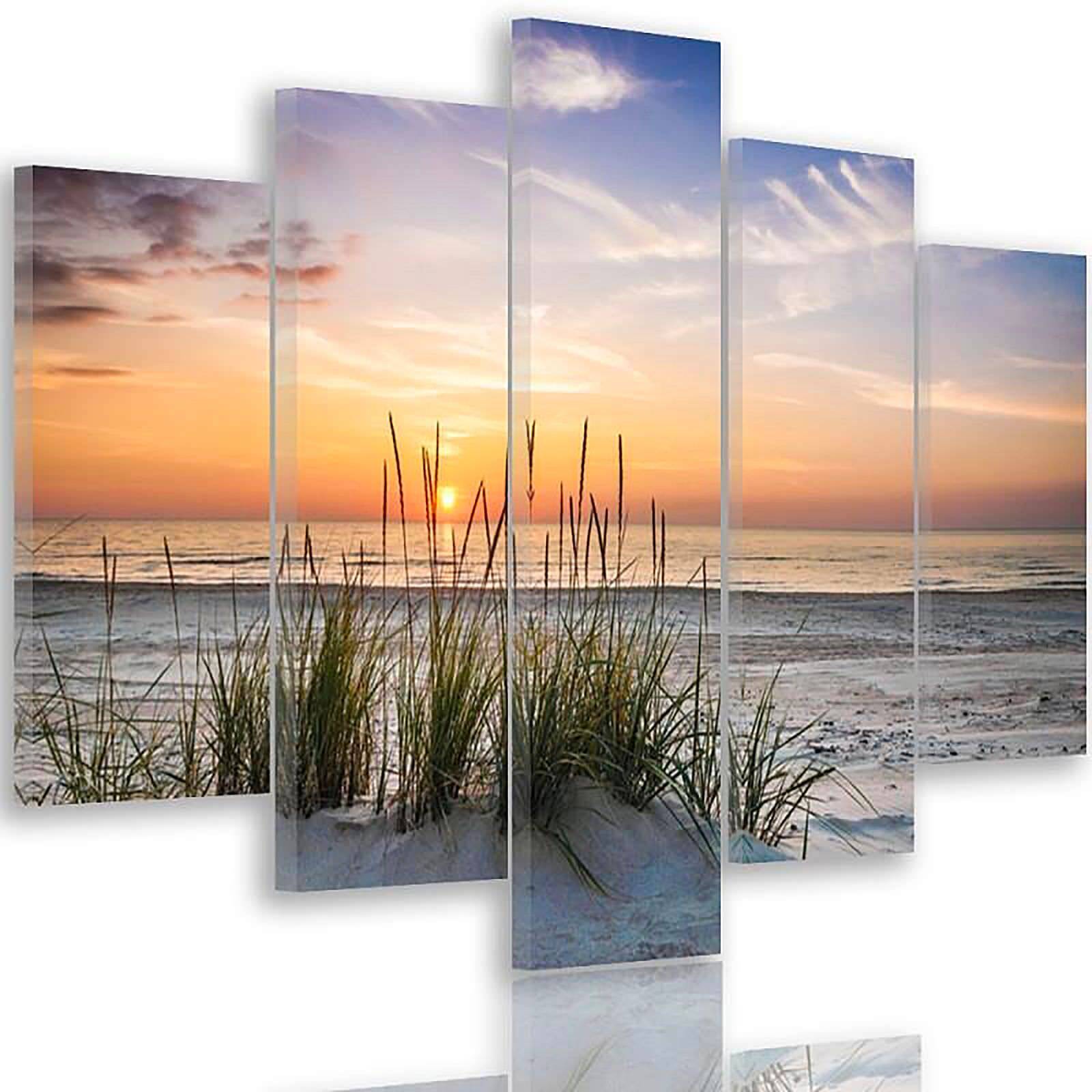 Tableau une herbe sur la plage - 150 x 100 cm - 2