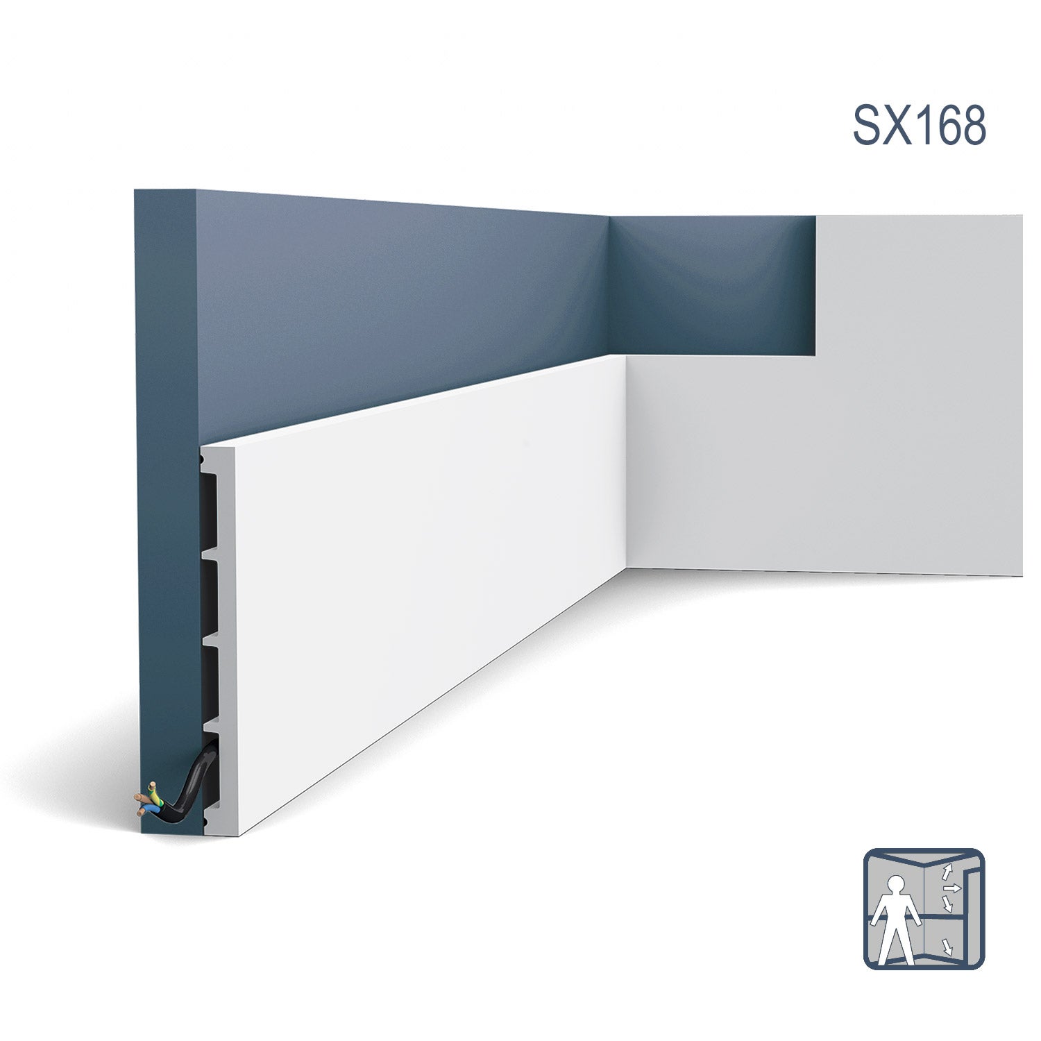 Plinthe Orac Decor SX168 AXXENT SQUARE Plinthe Cimaise Moulure décorative design intemporel