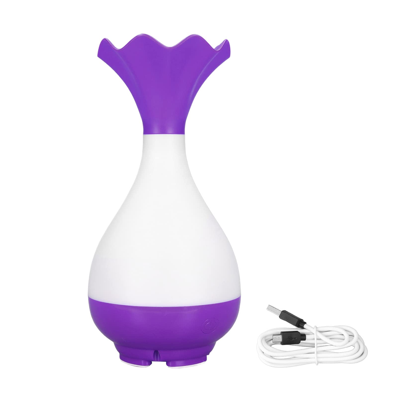 Mini Humidificateur Et Diffuseur D'huiles Essentielles - Avec Lumières étoilées - Pour Chambre, Bureau, Voiture - Blanc