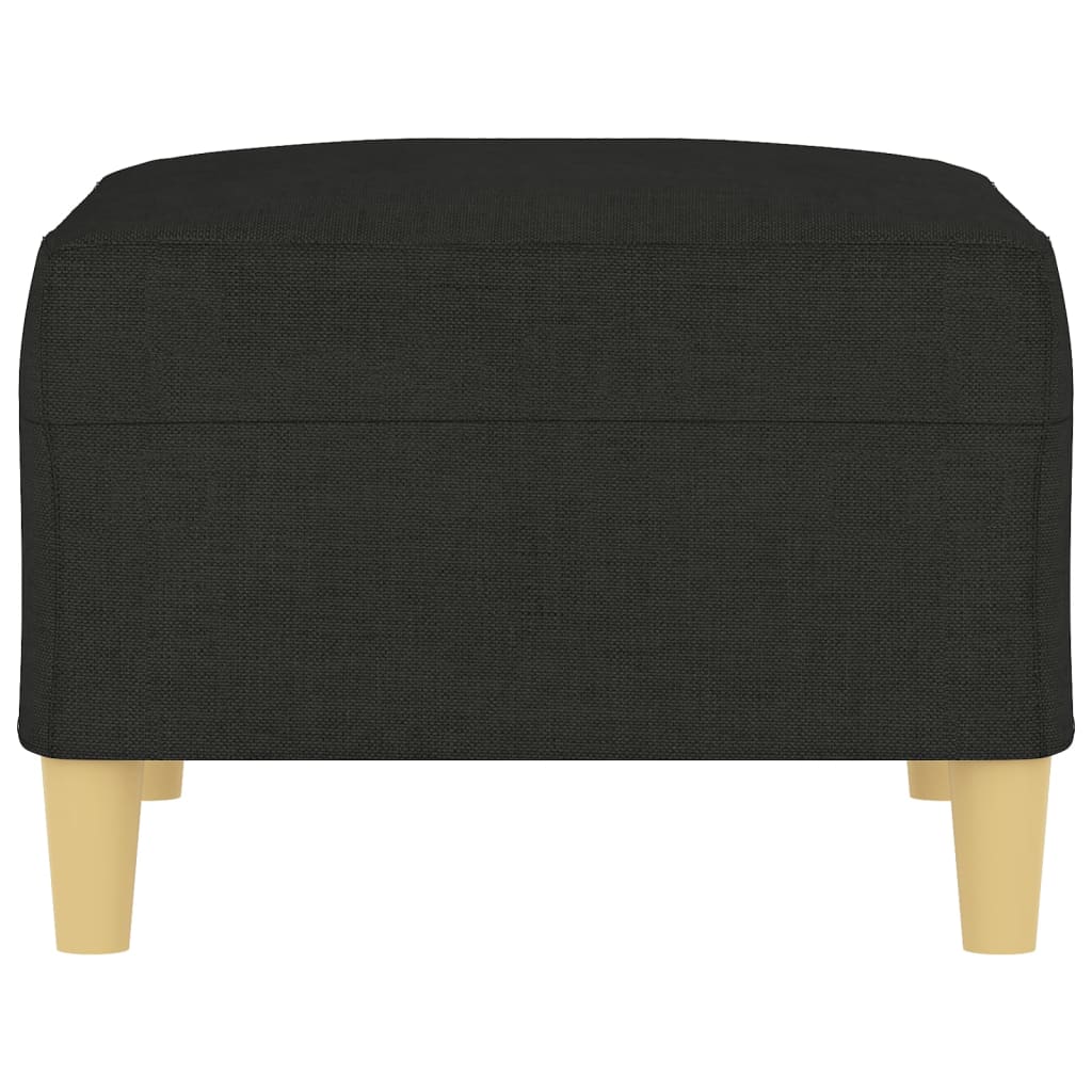 Apoio para os pés em tecido preto 70x55x41 cm - 4