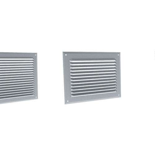 Grilles à auvents en aluminium anodisé - GA AN 100 x 100 GAM - 6612 ...