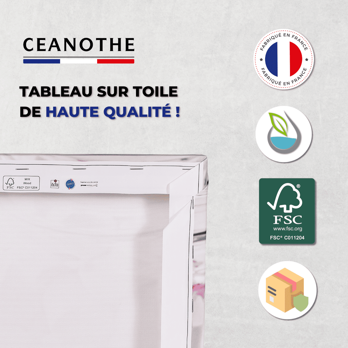 Tableau sur toile perroquets 45x65 cm - 5