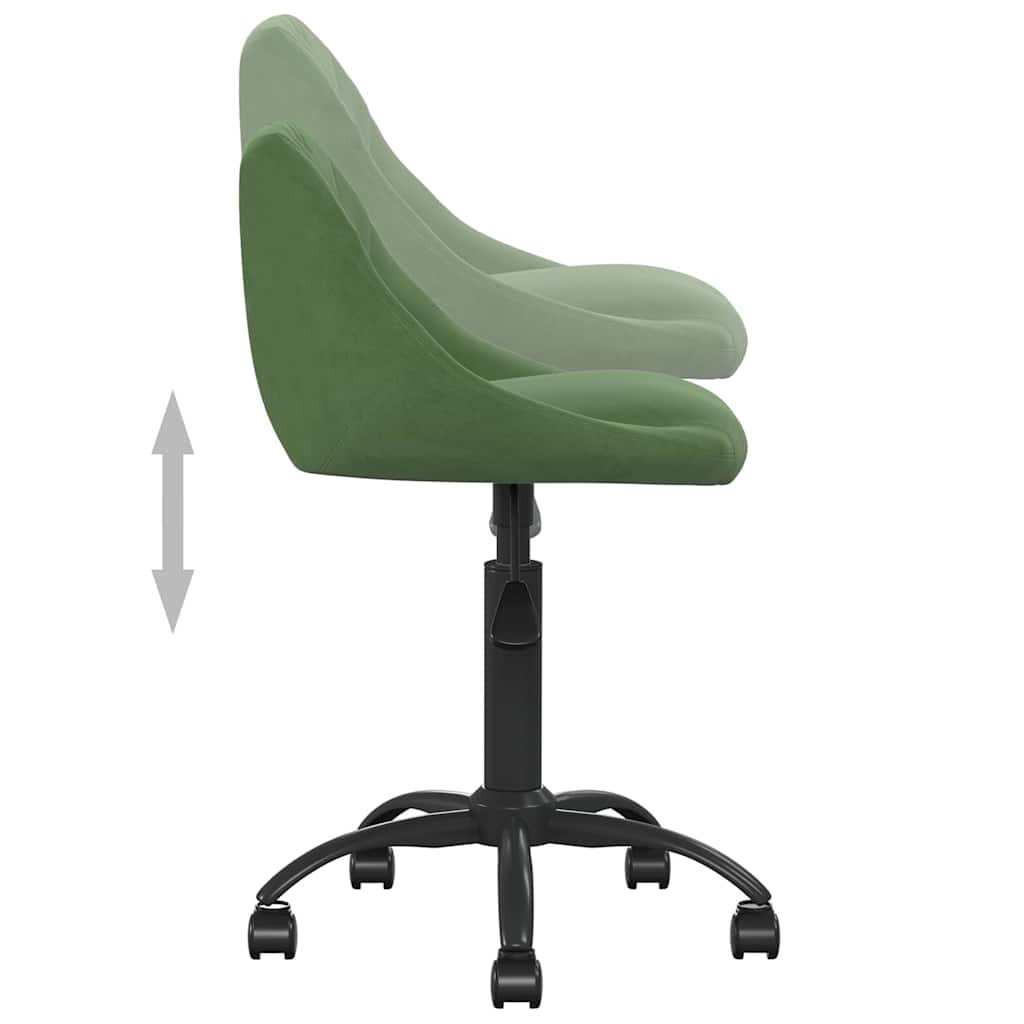Chaise de salle à manger Vert foncé Velours vidaXL - 6