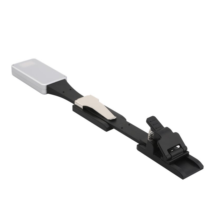 250 mAh, Mini lampka biurkowa z klipsem do książki, regulowana w trzech kolorach, płynne ściemnianie, lampka do czytania