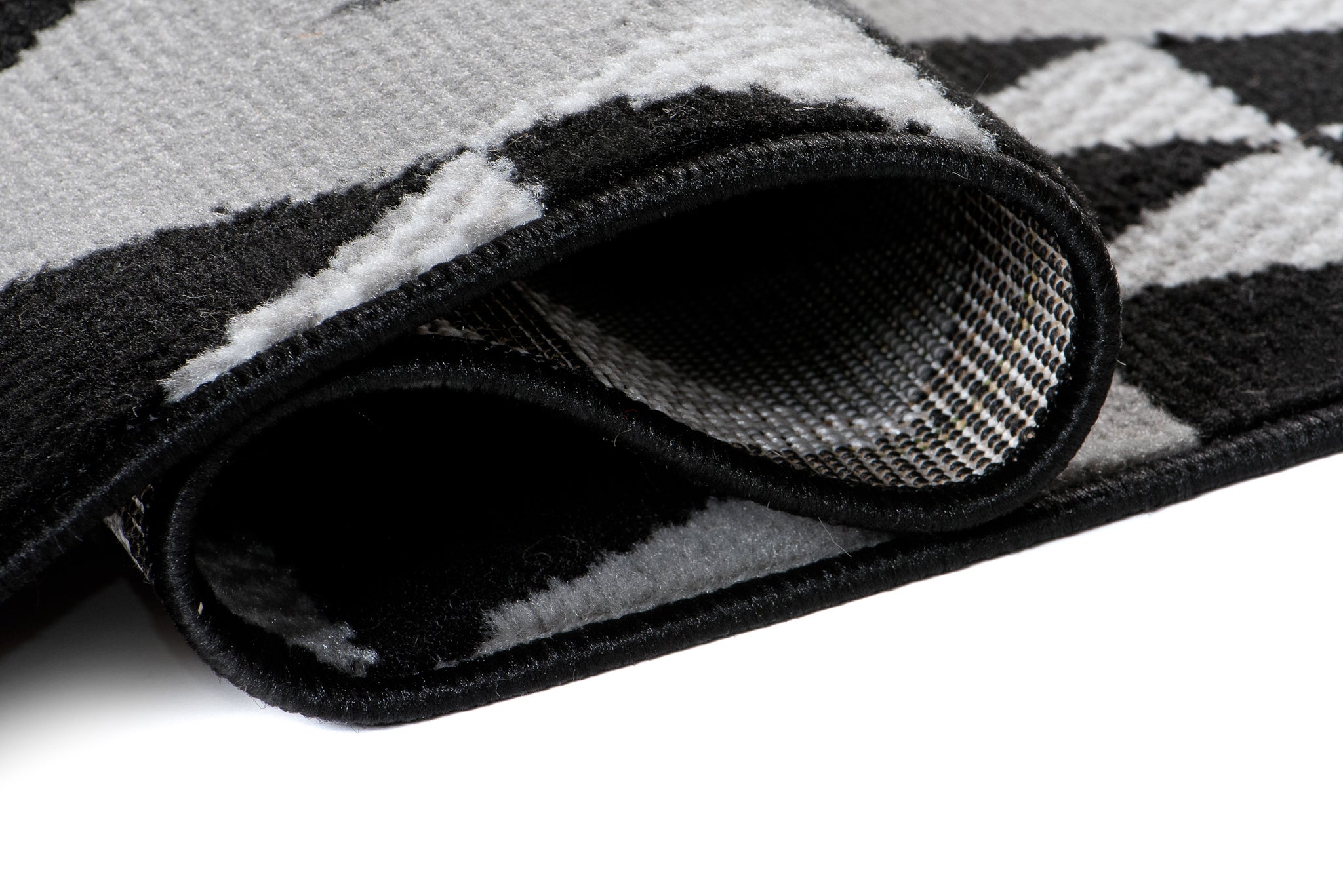 TAPISO Maya Tappeto Passatoia Corridoio Moderno Arancia Grigio Nero Triangolo Mosaico 80 x 300 cm - 3