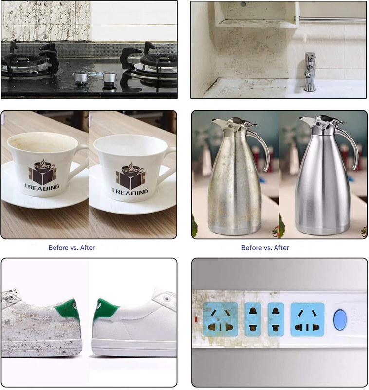 Lot de 18 éponges magiques, gommes magiques extra-résistantes avec 2x plus de puissance de nettoyage - nettoie toutes les surfaces. (10*6*2 cm) - 4