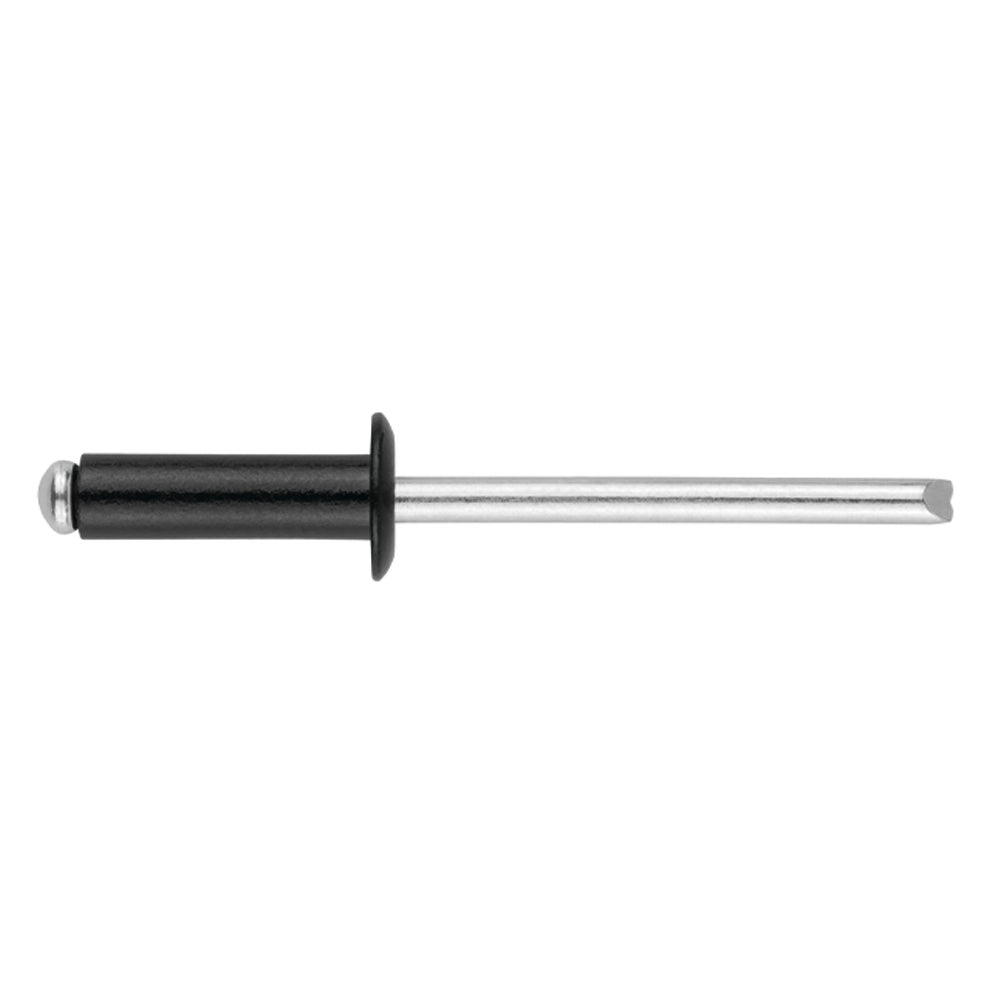 Remache Aluminio Cabeza alomada 4 x 14 Negro 9005 (caja de 500 uds ...