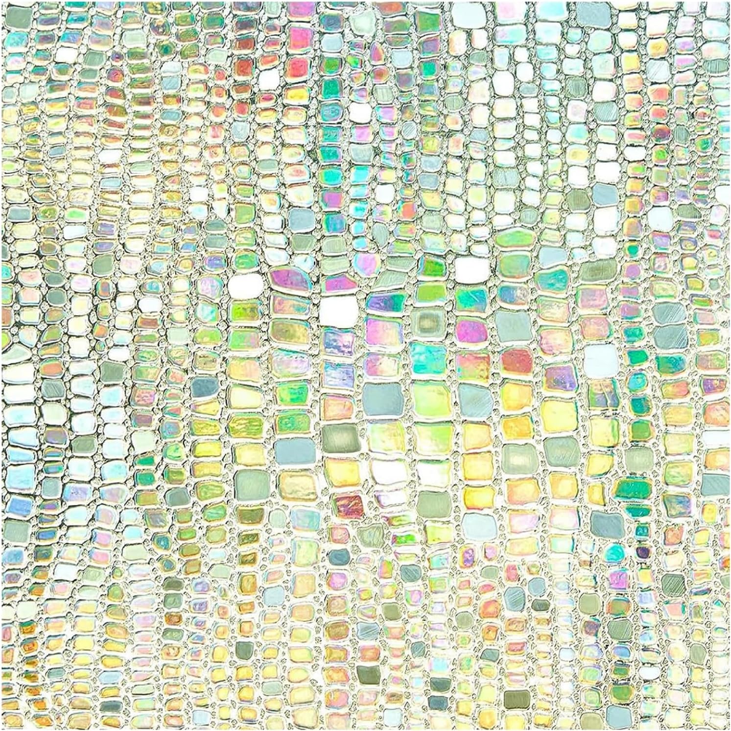 Folia okienna odblaskowa elektrostatyczna - odporna na promieniowanie UV - efekt tęczy - 45 x 200 cm