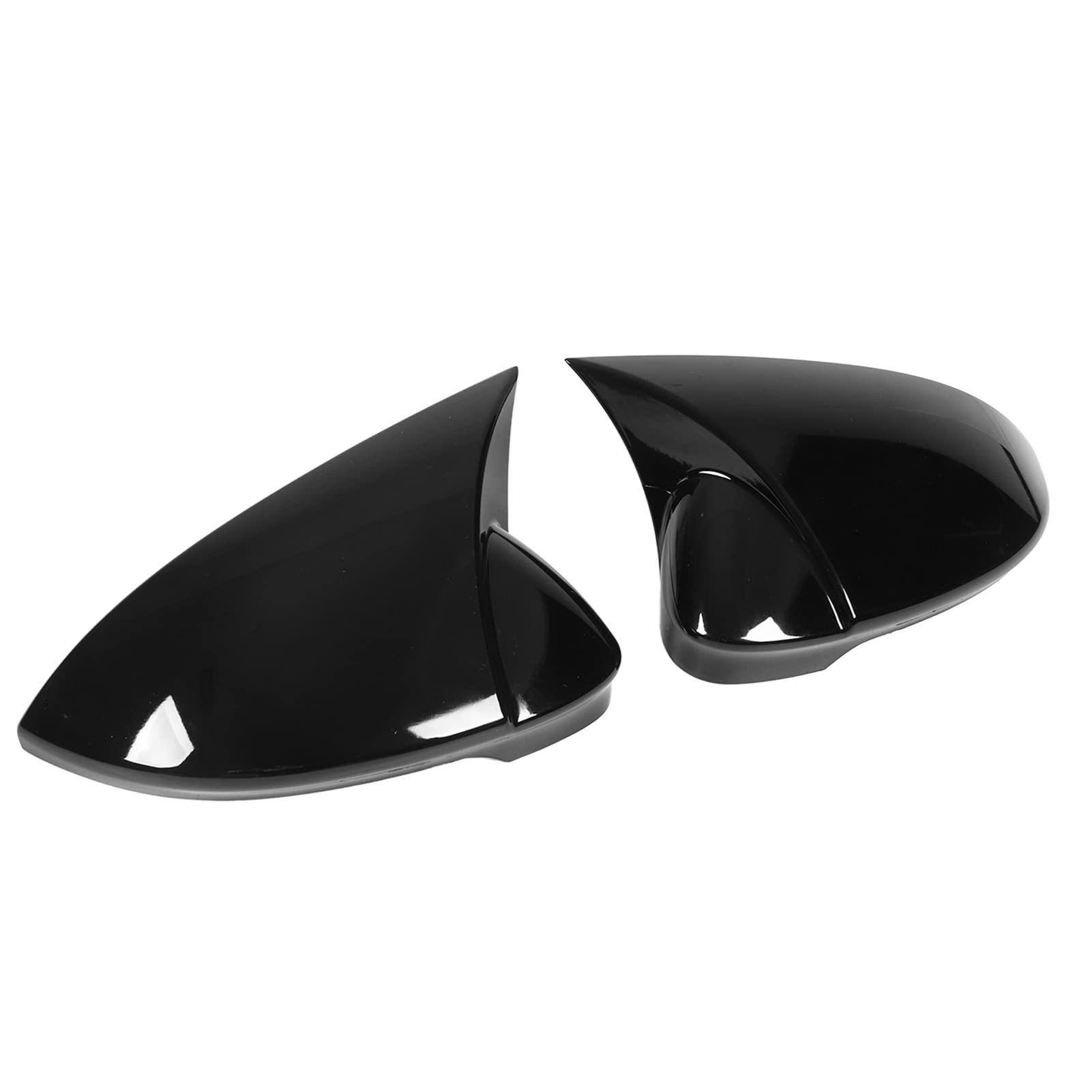 Lot De 2 Coques De Rétroviseurs Latéraux Pour Opel Astra G - Gauche Et Droite, Noir Brillant