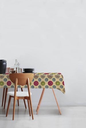 Tovaglia Felpata In PVC Shabby - 120x190 Cm, Decorazione Fiori, Made In Italy, Per Interni Ed Esterni - Foto 4