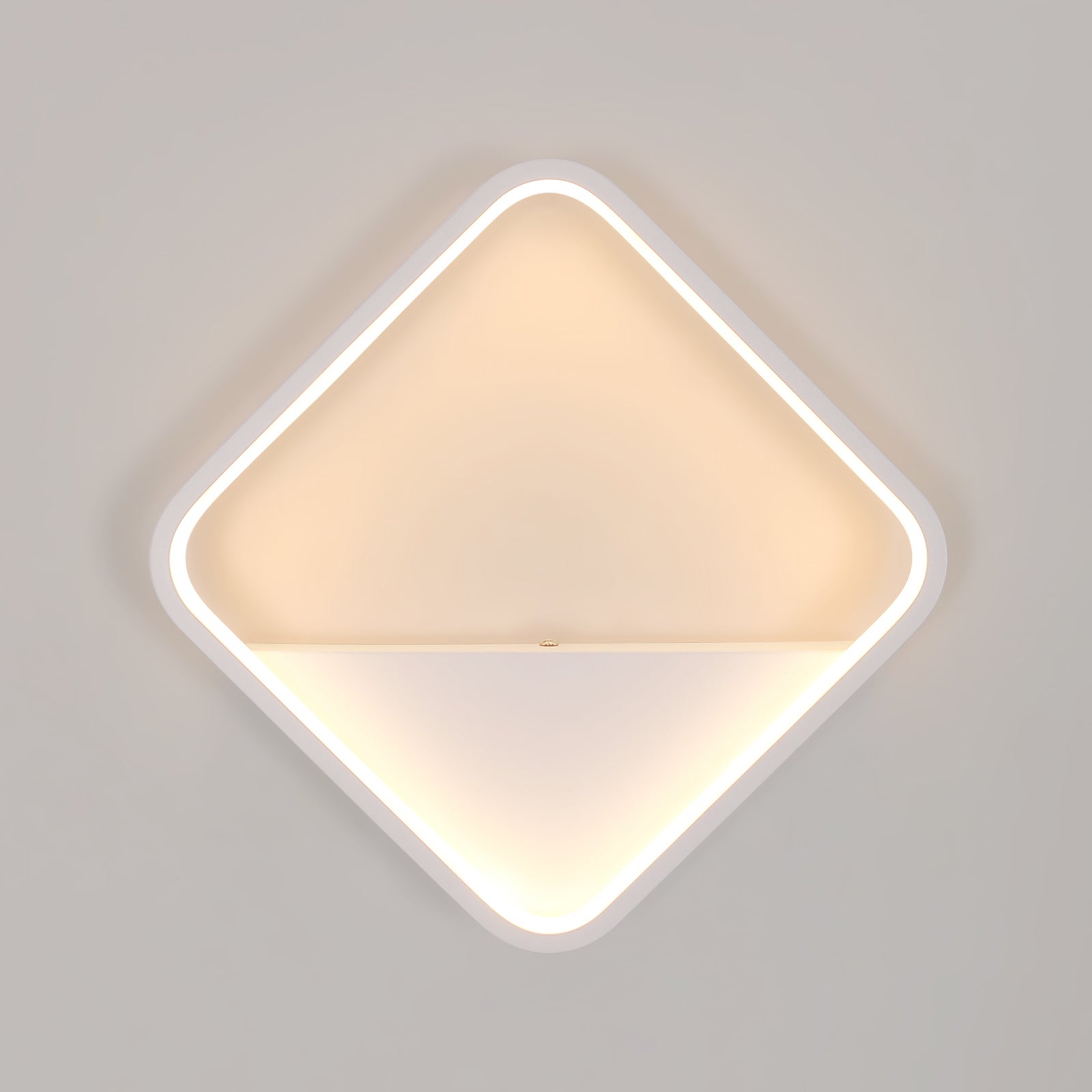 GOECO Minimalistyczna lampa ścienna LED, kwadratowa metalowa lampa ścienna wewnętrzna, nowoczesna lampa ścienna, Żyrandole LED 3000K/20W