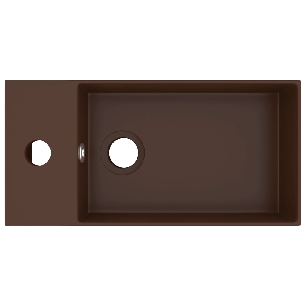 Lavabo bagno con troppopieno in ceramica testa di moro 02_0002737 - 2