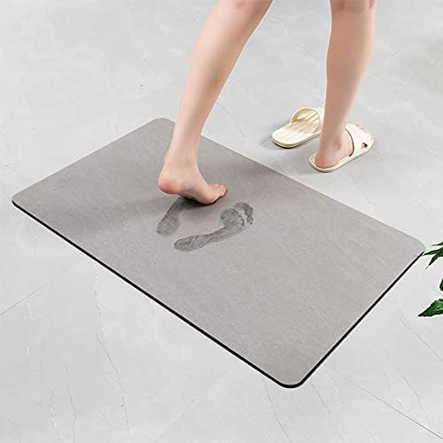 Tapis de bain à séchage rapide en terre de diatomées (60 x 90 cm) Gris - 2
