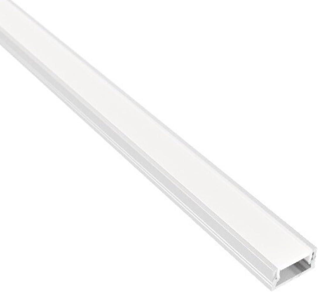 Profilo LED In Alluminio A U - 6 Pezzi 1 Metro Con Cover, Per Strip LED - Foto 8