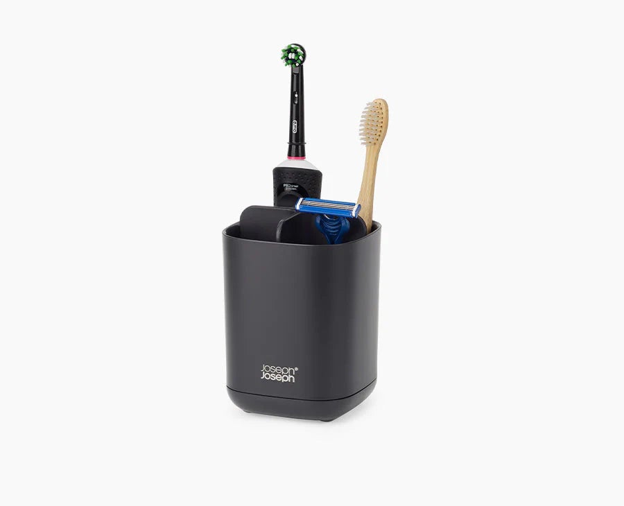 Uchwyt na szczoteczki do zębów EasyStore™ w kolorze matowej czerni