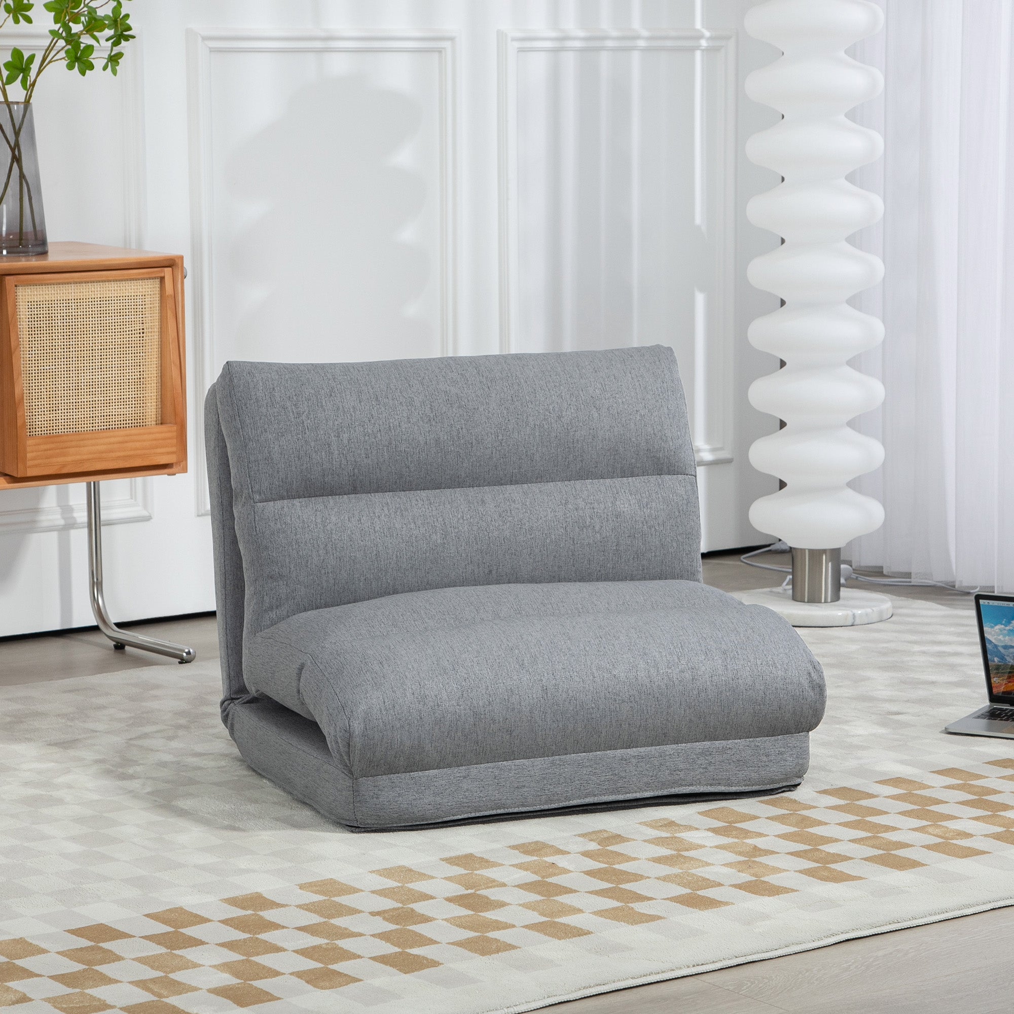 Fauteuil relax tissu 1 place HOMCOM - 2