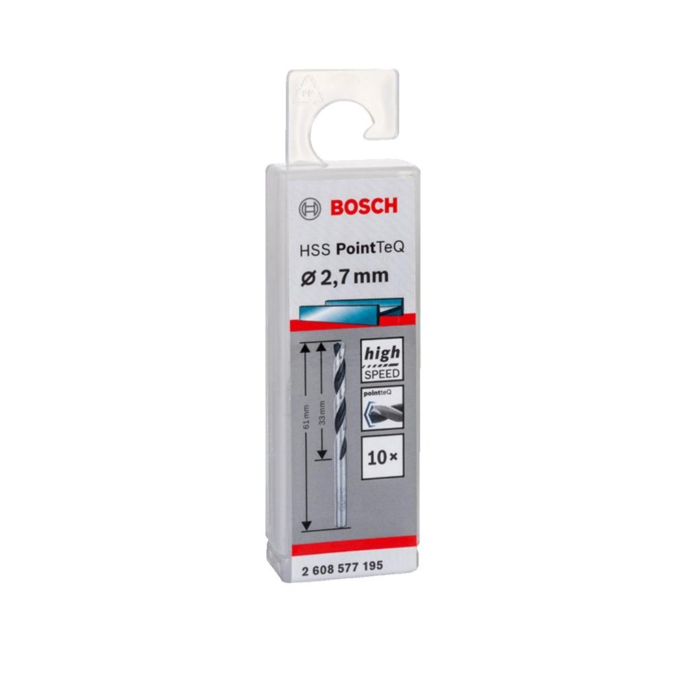 Wiertło HSS Bosch PointTeQ 2,7 mm Trwałe i Precyzyjne