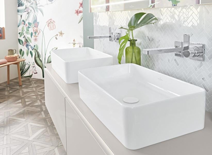 Vasque a poser rectangle VILLEROY ET BOCH Collaro Blanc - 9