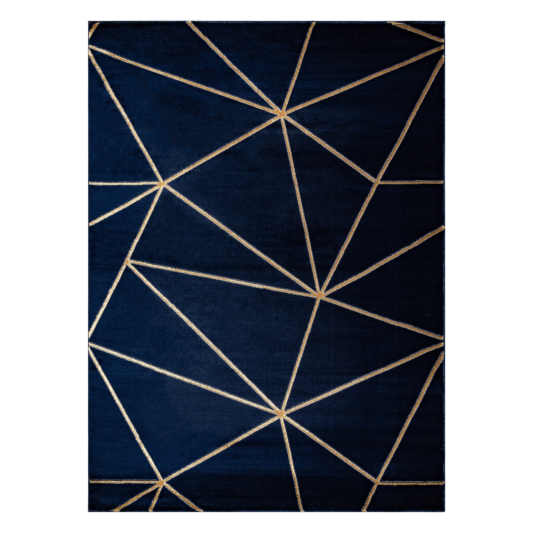 Dywan EMERALD ekskluzywny 1013 glamour, stylowy geometryczny granatowy / złoty 240x330 cm - 3