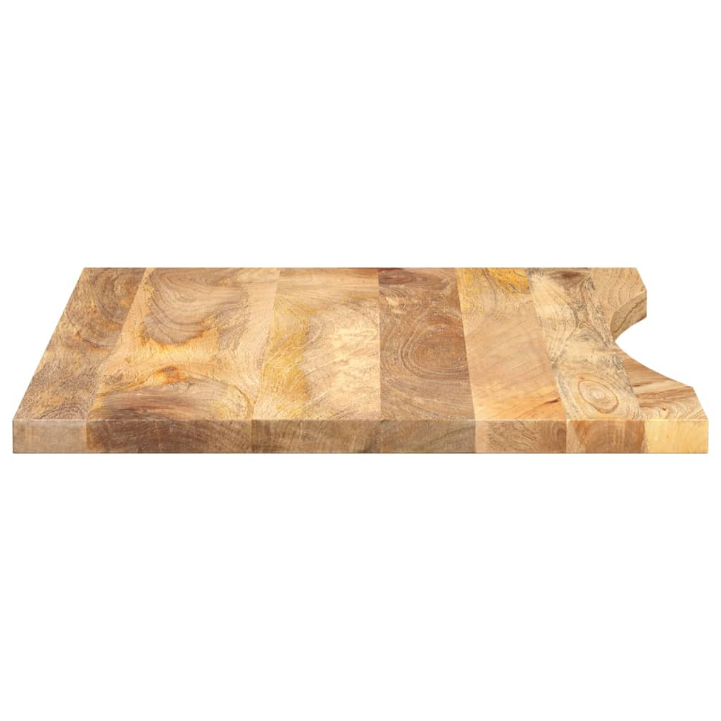 Maison Exclusive - Dessus de bureau avec courbe 80x50x2,5 cm manguier massif brut - 4