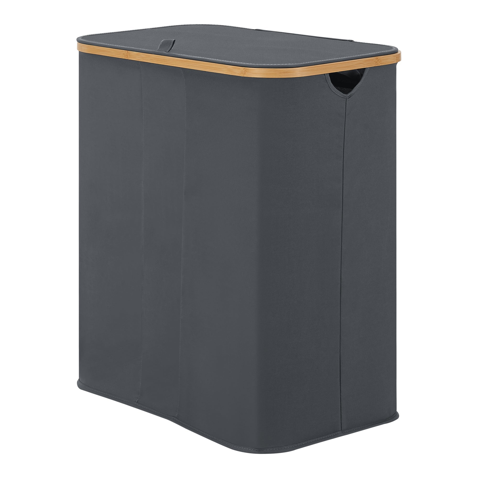 Cesta para la ropa sucia 69 x 57 x 37 cm gris oscuro 03_0008011