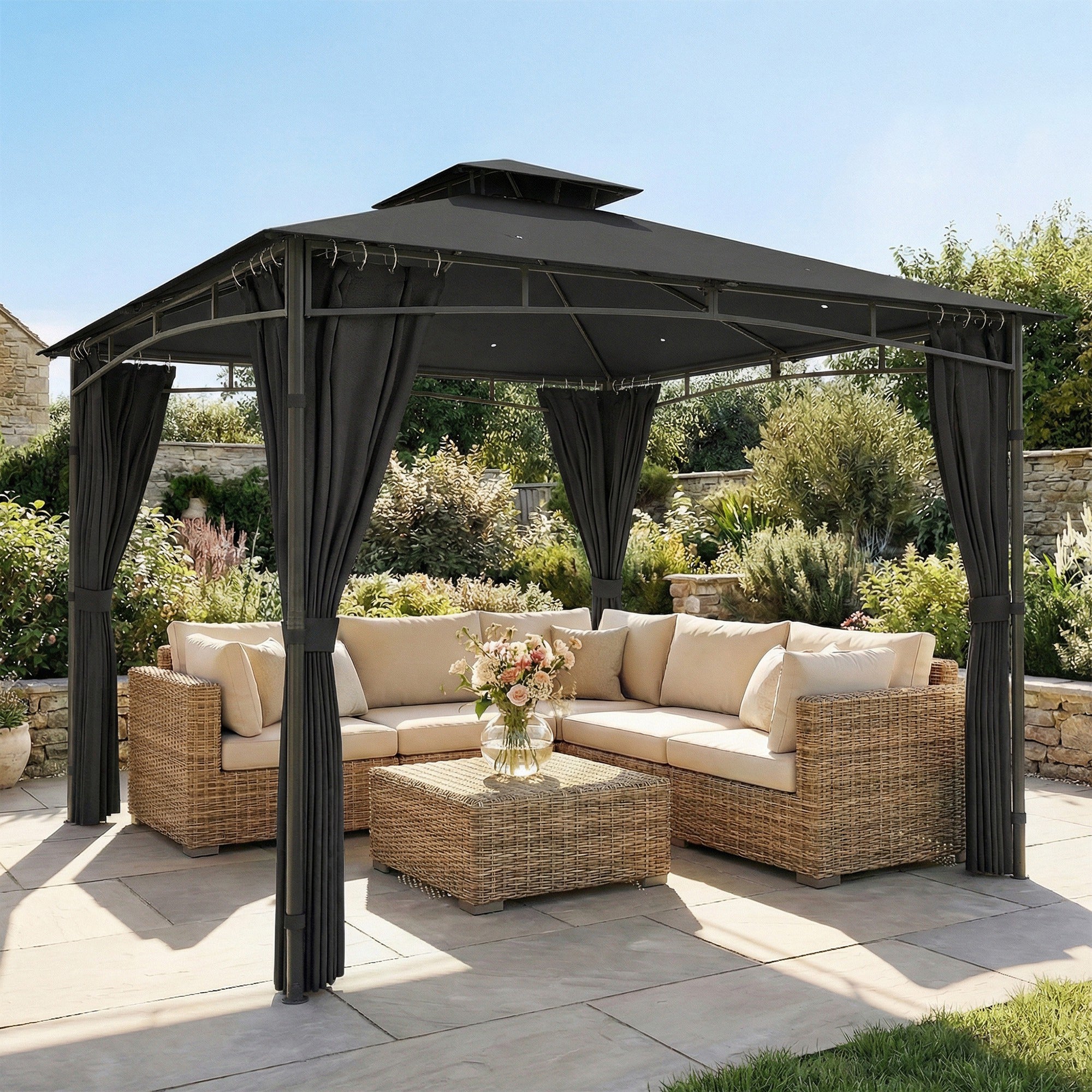 Pavillon polyester Outsunny - 2