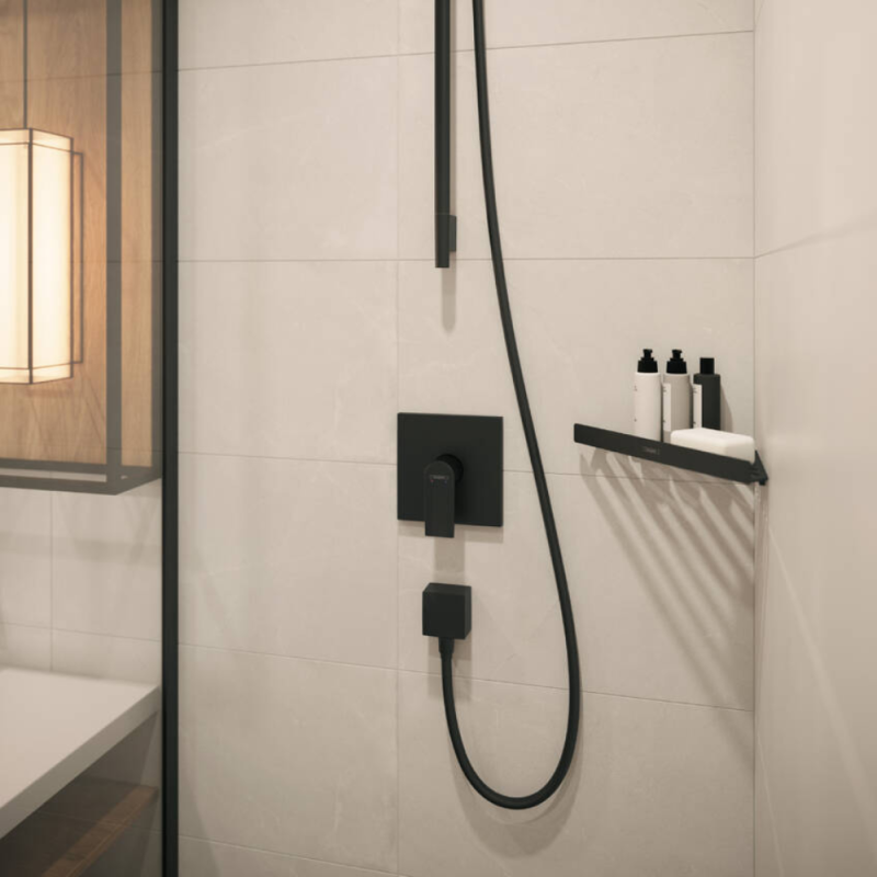 HANSGROHE Tablette d'angle noir mat AddStoris - 2