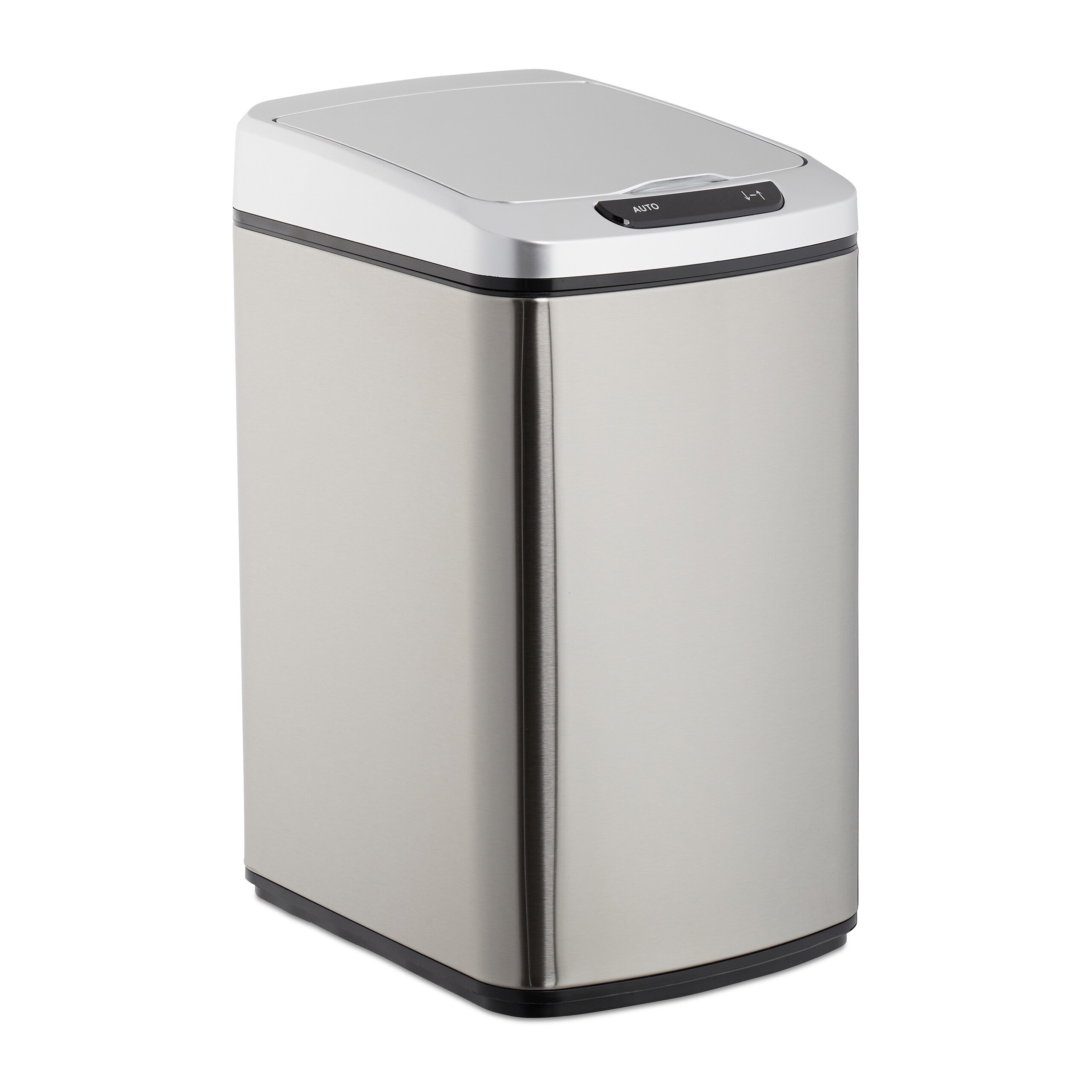 Relaxdays Compacteur De Déchets Manuel - Pour Poubelle 60-240L, Réduction Volume, Acier Gris