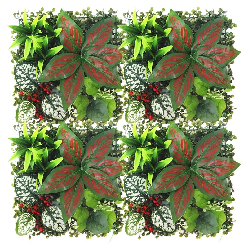 Zestaw sztucznych ścian roślinnych sztuczne żywopłoty ogrodzenie dekoracyjne i zapewniające prywatność tło ścienne ze sztucznych kwiatów x cm