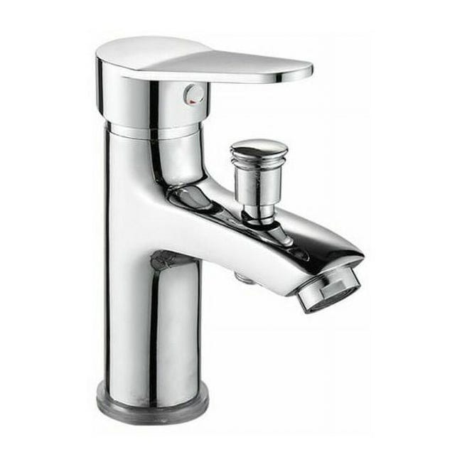 Mélangeur bain/douche, chromé à trou unique, monocomande | Leroy Merlin
