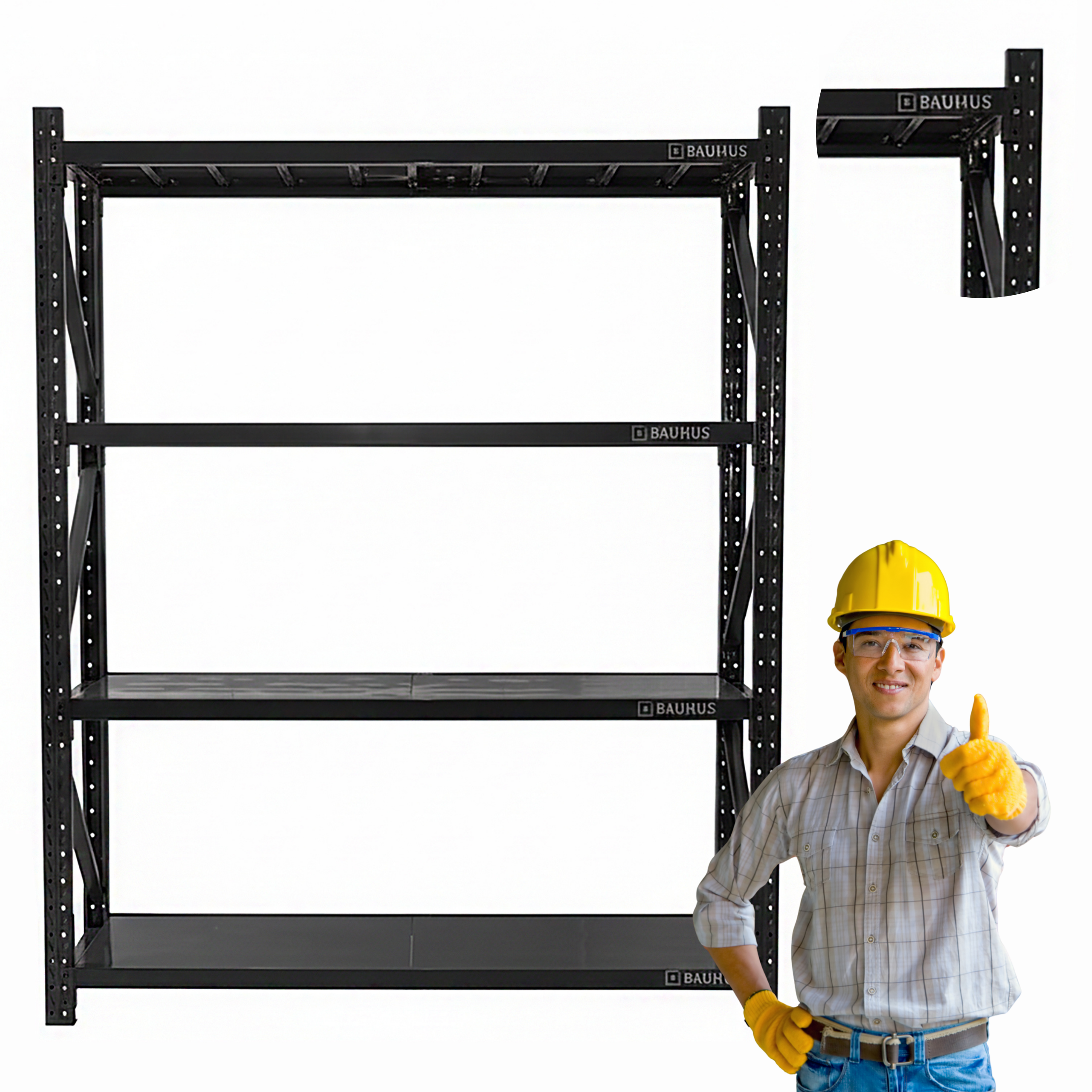 Regał modułowy startowy 250x200x60 Czarne