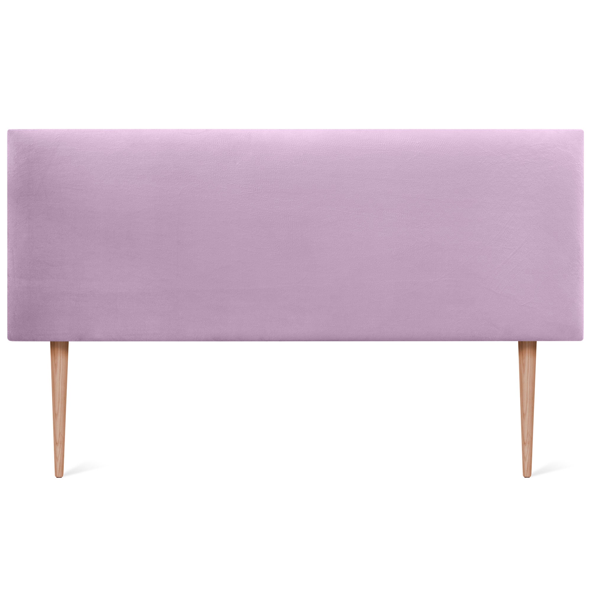 DHOME Testiera in Velluto Liscio con Gambe Camera da letto Imbottita con Testiera Imbottita Moderna di Fascia Alta (Rosa, 160x105cm) - 3