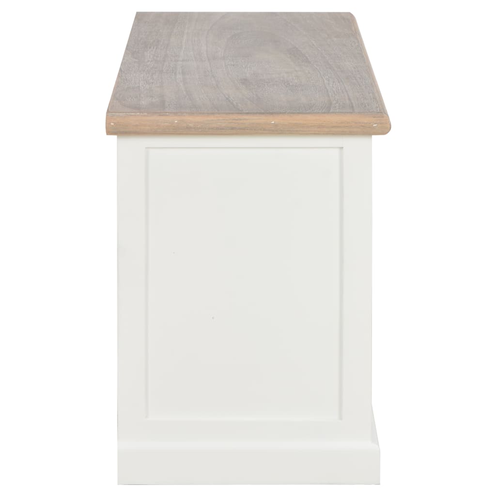 Meuble Tv Blanc 90 X 30 X 40 Cm Bois Vidaxl - 9