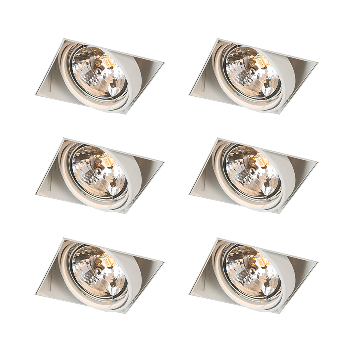 Qazqa reflektory wpuszczane - 95762 -, g53, max. 50w, kompatybilny z żarówką LED, 12v-an-additional-transformer-is-requiredV