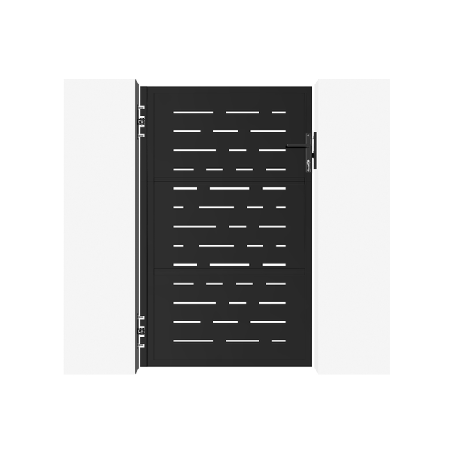 Portillon acier 1m NALI ARLBERG H.160cm Noir mat - 2