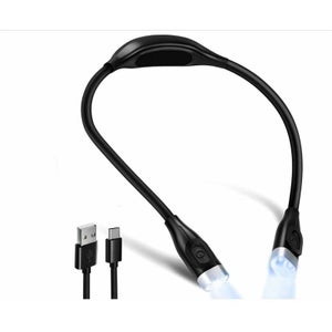 Lampe De Lecture De Cou Rechargeable Glocusent, Lampe Pour Lire Au Lit 3 Couleurs 6 Niveaux De Luminosite Bras Pliables Longue Duree De Vie Parfa 91255507