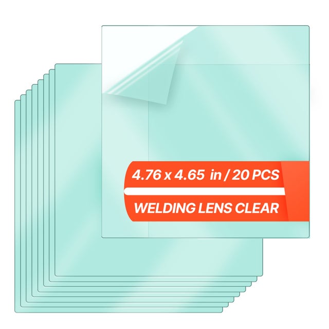Lot 20 lentilles SucceBuy protection transparentes pour casque soudage, 121 x 118 mm, compatibles les casques obscurcissement automatique CRIUS/METIS