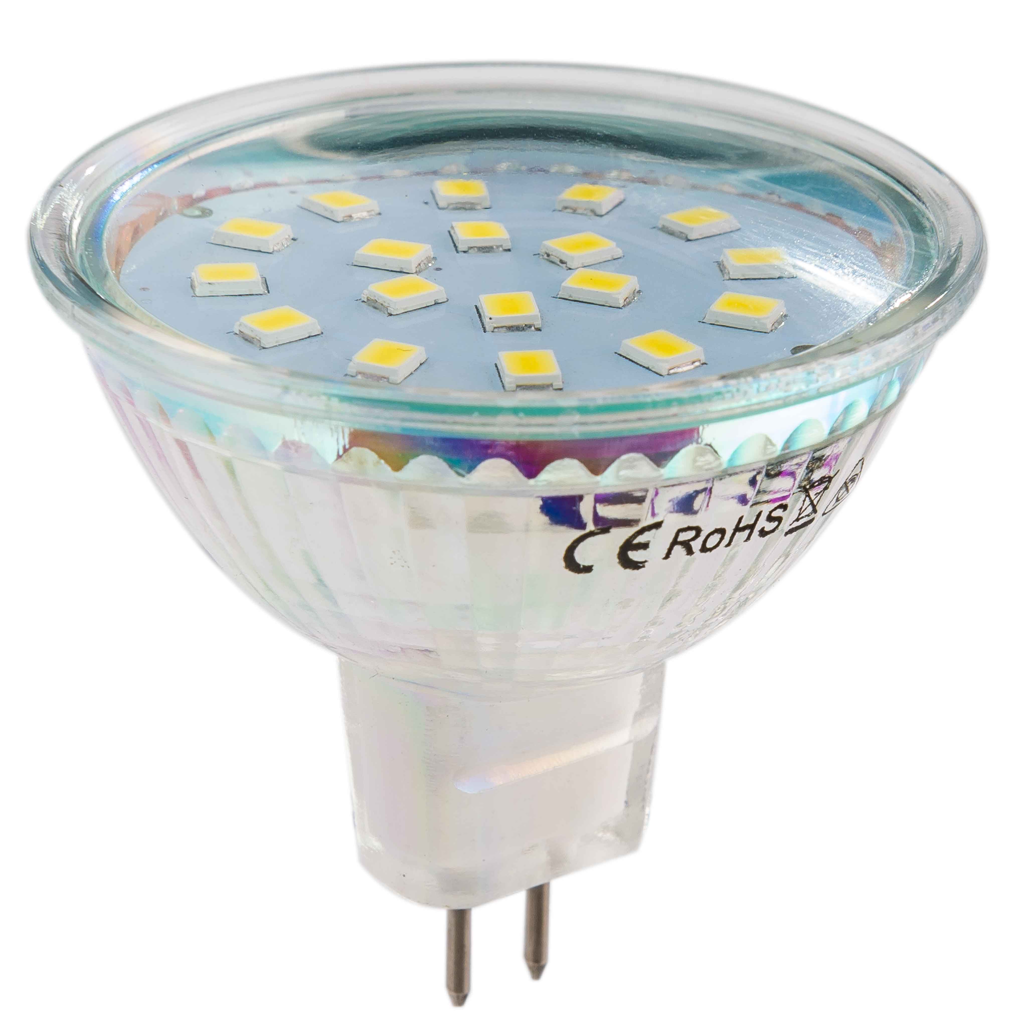 Ampoule Led Gu5.3 Mr16, 4.5W Équivalent 60W 663Lm 4000K Blanc Neutre, Angle De Faisceau 120