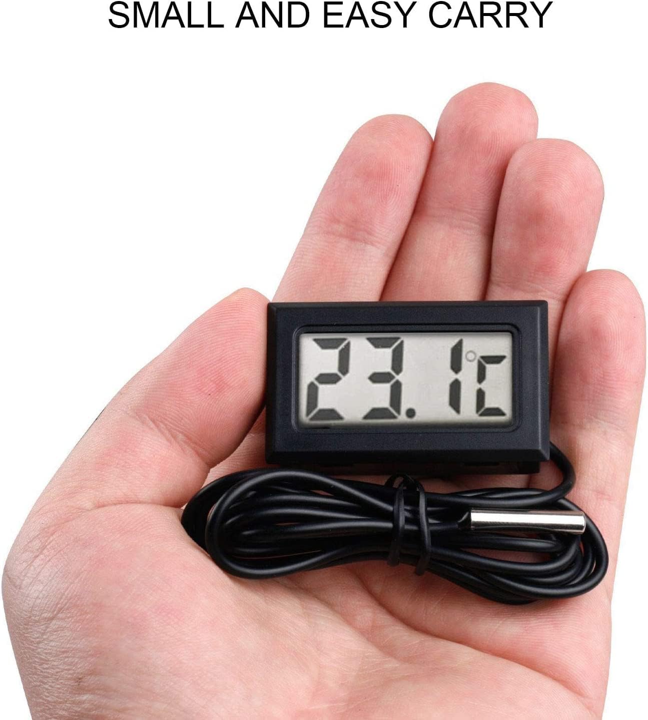 szt. Nowy cyfrowy termometr LCD z sondą czujnika temperatury Zakres od -50 stopni Celsjusza do +110 stopni Celsjusza - 4