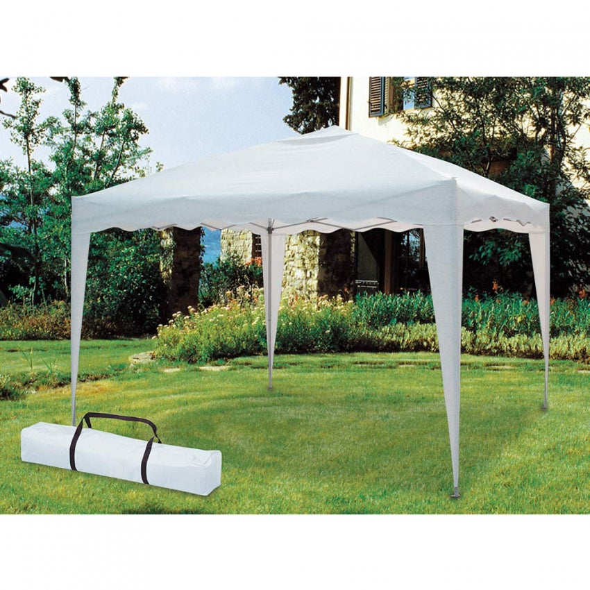 Gazebo Pieghevole 3x3 Metri KANWOD - Impermeabile, Con 4 Pareti E Finestre, Per Giardino, Feste E Eventi