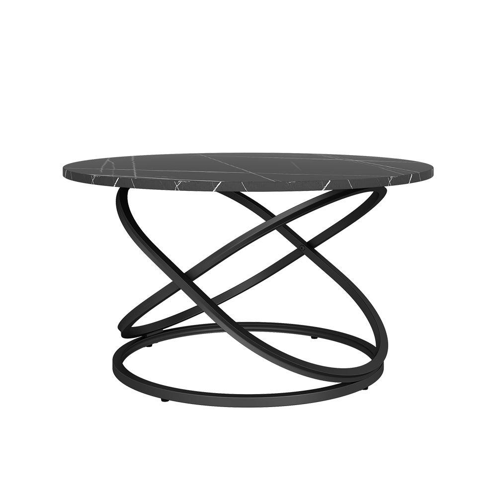 Vicco Stolik kawowy Calgary, Czarny, 79.5 x 46 cm z dużą powierzchnią roboczą