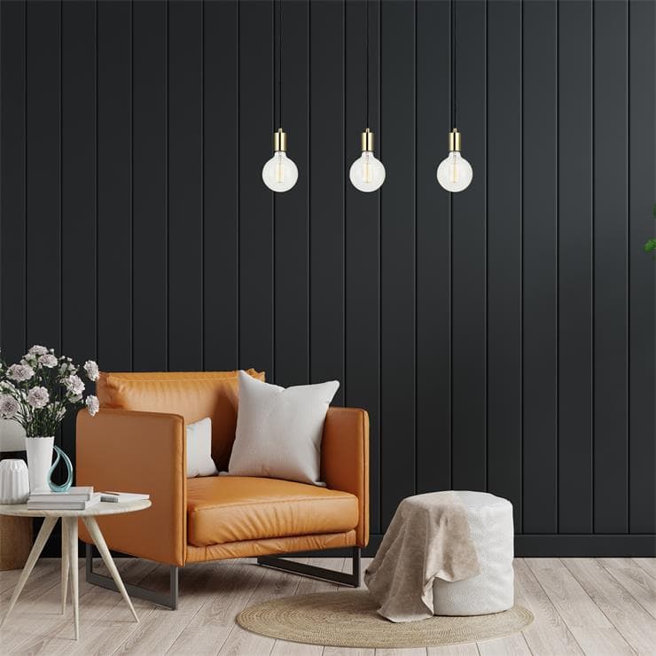 SKY-Suspension barre 3 lumières Métal L68cm - - 3
