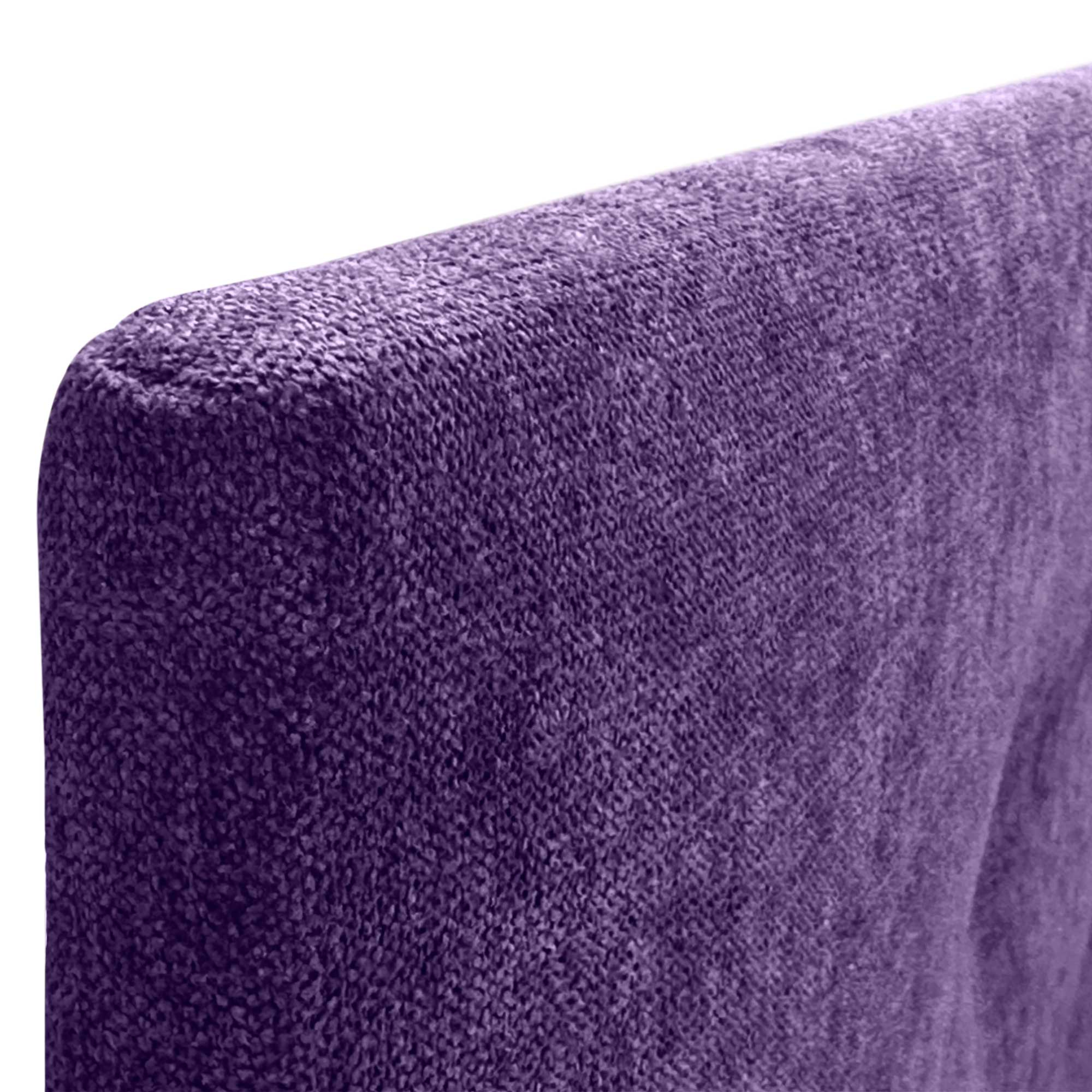 DHOME Cabecero de Tela AQUALINE Liso cabeceros Cabezal tapizado Cama Lujo (Tela Lila, 90cm (Camas 70/80/90)) - 5