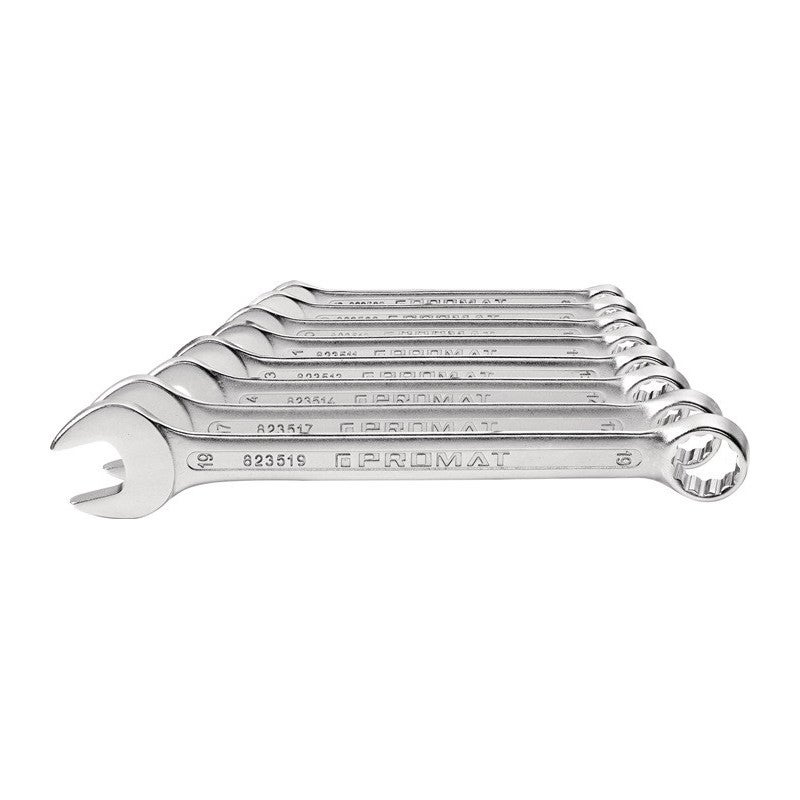 Jeu de clés mixtes 8 pcs. ouv. de clé 8-19 mm forme A CV-acier PROMAT ...