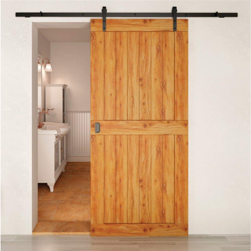 System drzwi przesuwnych PSG Barn Door wzór Simple stalowy czarny 2000 mm 1 szt. - 5